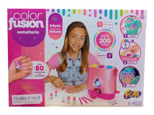 Esmalteria Color Fusion - Edição Cores Vivas - Make It Real - Fun