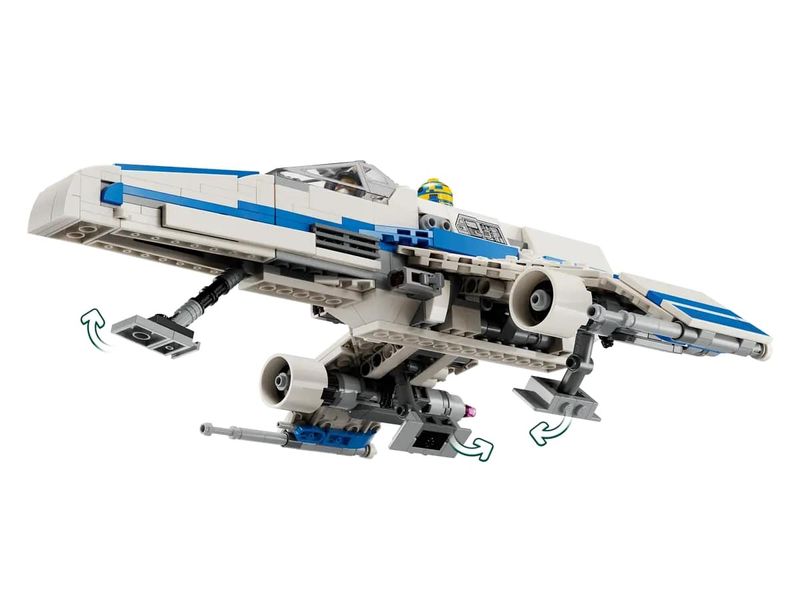 LEGO-Star-Wars---E-Wing-da-Nova-Republica-vs.-Caca-Estelar-de-Shin-Hati---1056-Pecas---75364-5