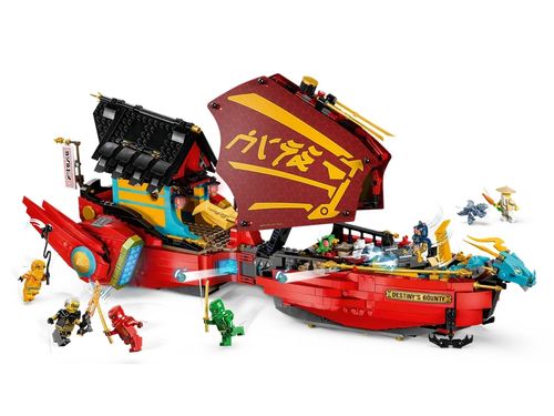 LEGO Ninjago - Navio Recompensa do Destino: Corrida Contra o Tempo - 1739 Peças - 71797