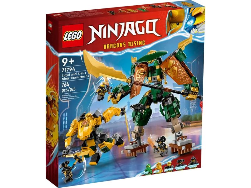 LEGO-Ninjago---Robos-da-Equipe-Ninja-de-Lloyd-e-Arin---764-Pecas---71794-1