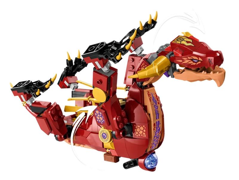 LEGO-Ninjago---Dragao-Heatwave-Mutavel-de-Lava---479-Pecas---71793-5