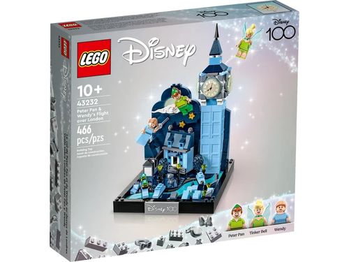 LEGO Disney - O voo de Peter Pan e Wendy sobre Londres - 100 Anos - 466 Peças - 43232