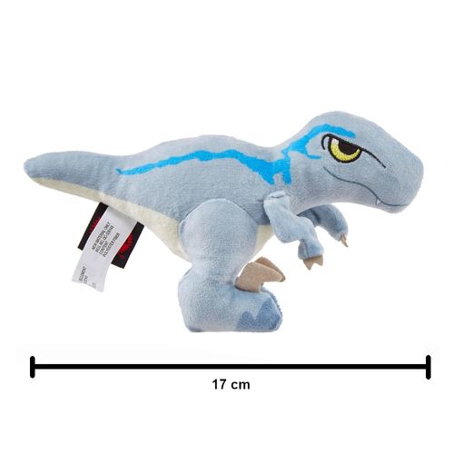 Pelúcia com Som - Velociraptor Blue - Jurassic World - 17 cm - Mattel