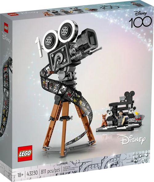 LEGO Disney - Câmera em Tributo ao Walt Disney - 100 Anos - 811 Peças - 43230