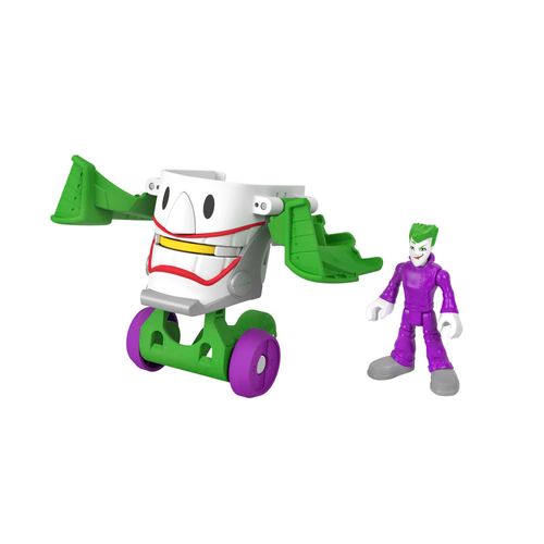 Figura Head Shifters - Joker e Jokermóvel - DC Comics - Imaginext - 14 cm - Fisher-Price