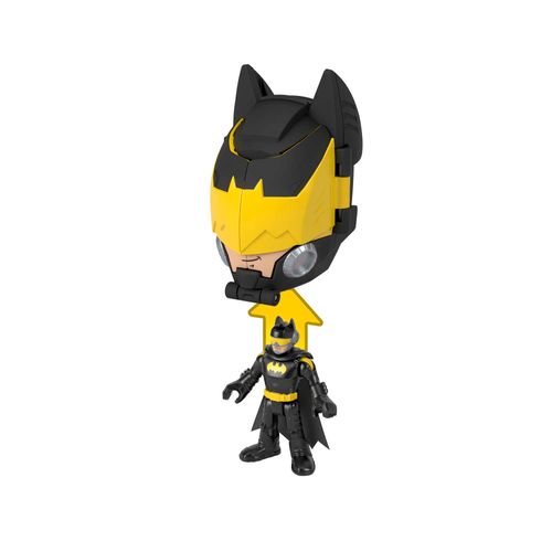 Figura Head Shifters - Batman e Batcycle - DC Comics - Imaginext - 14 cm - Fisher-Price