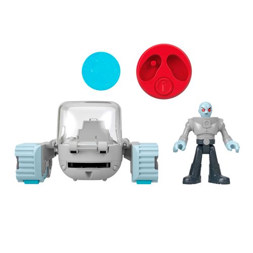 Figura Head Shifters - Mr Freeze e Snow Tank - DC Comics - Imaginext - 14 cm - Fisher-Price