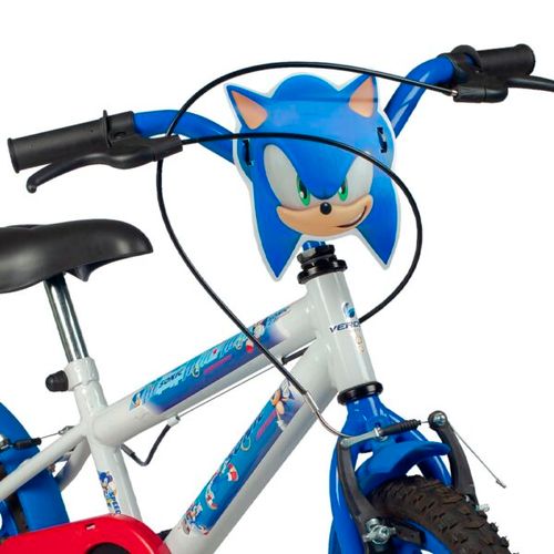 Bicicleta Infantil Aro 16 - Sonic The Hedgehog - Sonic - Branco e Azul - Verden