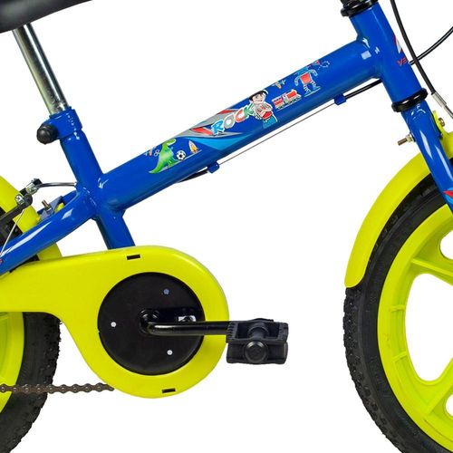 Bicicleta Infantil Aro 16 - Rock - Azul e Verde Limão - Verden