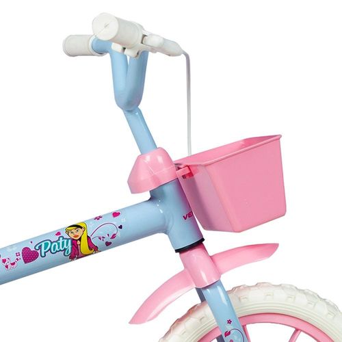 Bicicleta Infantil Aro 12 - Paty - Azul Bebê e Rosa - Verden