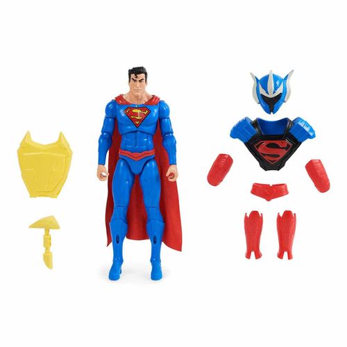 Figura Articulada com Acessórios - Superman e Armadura - DC Aventures - 30 cm - Sunny