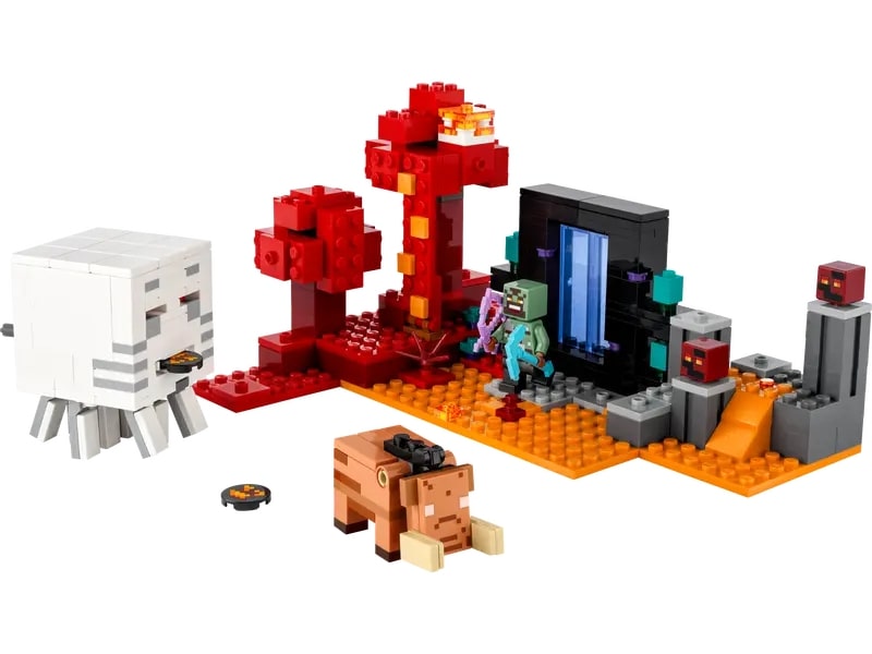 LEG21255---LEGO-Minecraft---A-Emboscada-no-Portal-do-Nether---352-Pecas---21255-2