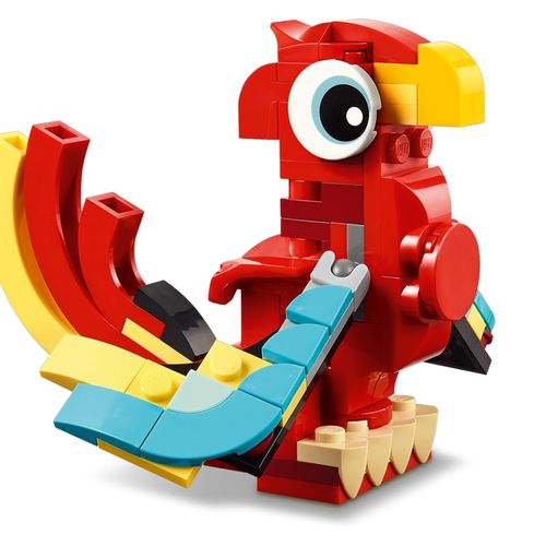 LEGO Creator 3 em 1 - Dragão Vermelho - 149 Peças - 31145