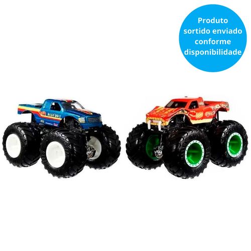 Conjunto com 2 Carrinhos Hot Wheels - Monster Trucks - Demolition Doubles - Sortido - Mattel