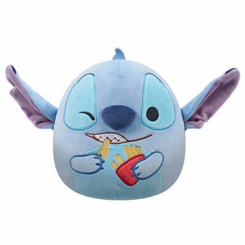 Pelúcia Squishmallows - Stitch com Batata Frita - Disney - Original - 20 cm - Sunny
