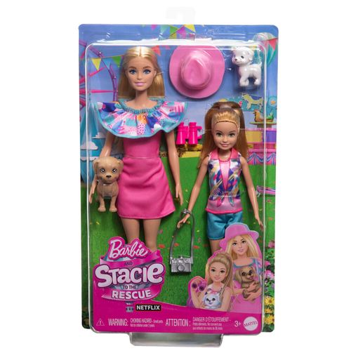 Playset Barbie com 2 Bonecas - Aventura de Irmãs - Barbie e Stacie - Mattel