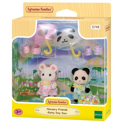 Sylvanian Families - Caminhando na Chuva - Amigos do Jardim de Infância - Epoch