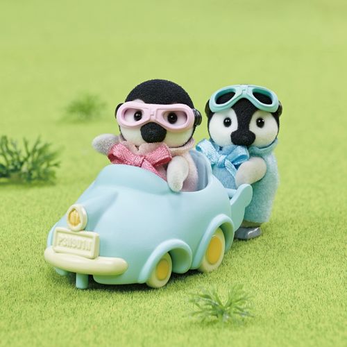 Sylvanian Families - Carrinho de Brincar dos Bebês Pinguins - Epoch