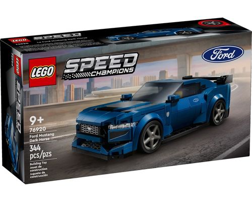 LEGO Speed Champions - Carro esportivo Ford Mustang Dark Horse - 344 Peças - 76920