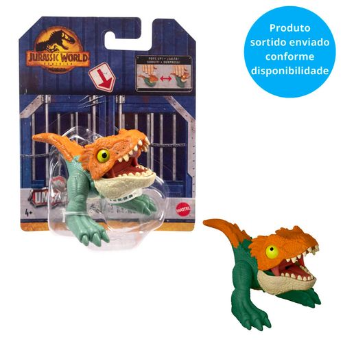 Mini Figura de Ação - Jurassic World Dominion - Wild Pop Ups - Sortido - 8 cm - Mattel