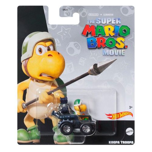 Carrinho Hot Wheels - Koopa Troopa - The Super Mario Bros Movie - 1:64 - Mattel