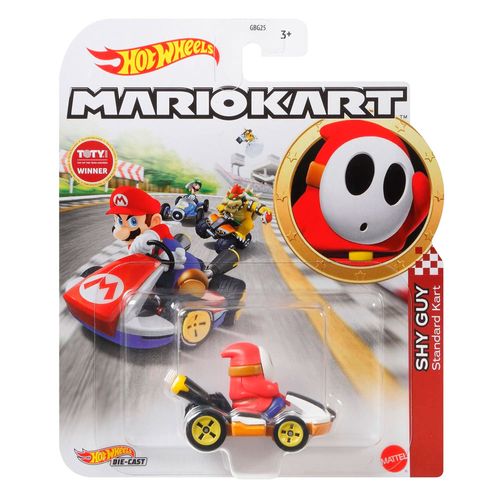 Carrinho Hot Wheels - Shy Guy - Mario Kart - Standart Kart - 1:64 - Mattel