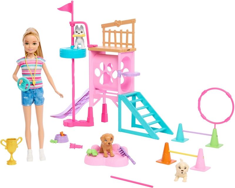 MATHRM10---Playset-Barbie-com-Boneca---Treinadora-de-Cachorrinhos---Barbie-e-Stacie---Mattel-2