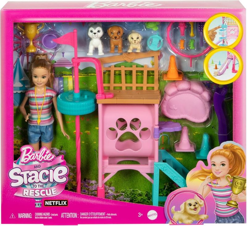 MATHRM10---Playset-Barbie-com-Boneca---Treinadora-de-Cachorrinhos---Barbie-e-Stacie---Mattel-1