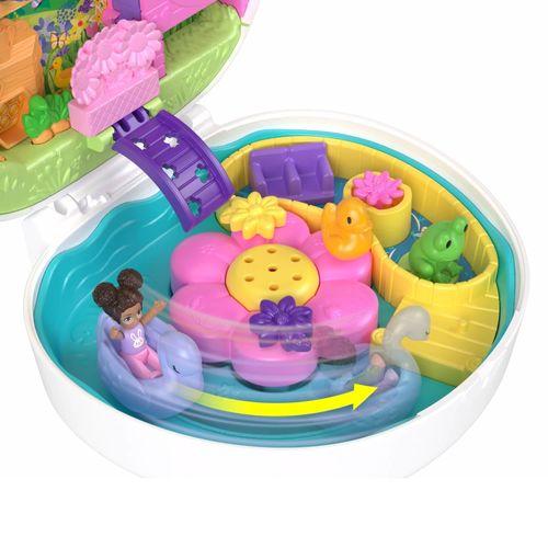 Playset Polly Pocket - Coelhinho do Jardim de Flores - Mattel