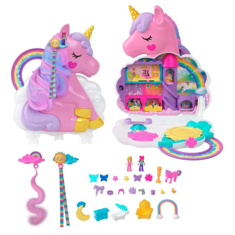 MATHKV51---Playset-Polly-Pocket---Salao-do-Unicornio-Arco-Iris---Mattel-2