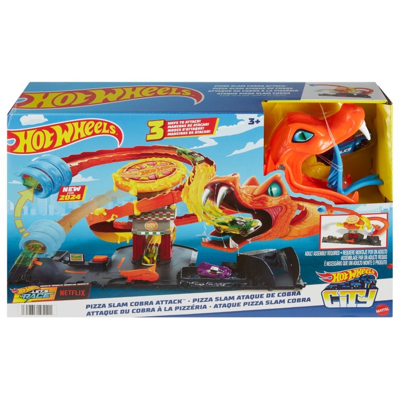 MATHTN81---Pista-Hot-Wheels-com-Carrinho---Ataque-da-Cobra-a-Pizzaria---Mattel-2