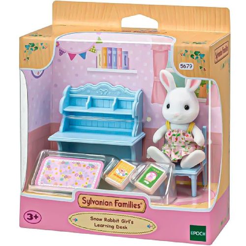 Sylvanian Families - Conjunto Escrivaninha - Menina Coelho Neve - Epoch