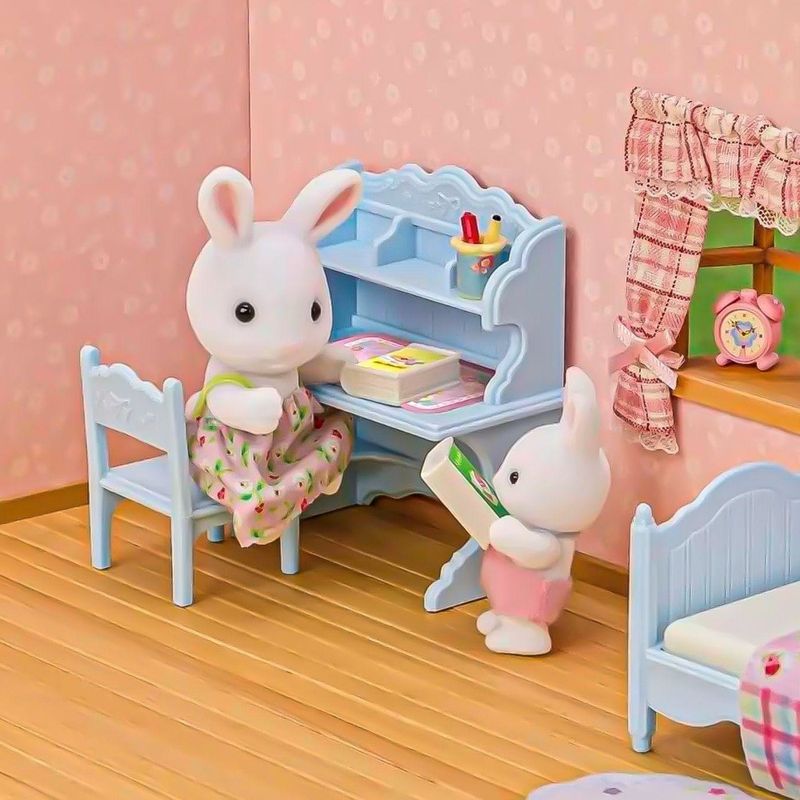 EPO5679---Sylvanian-Families---Conjunto-Escrivaninha---Menina-Coelho-Neve---Epoch-4