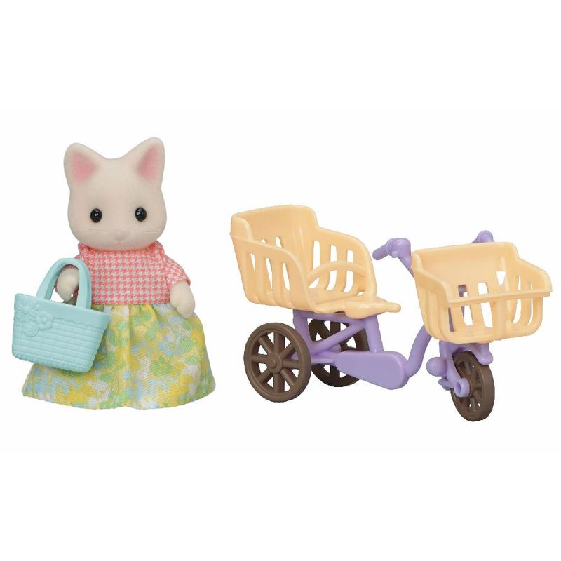 EPO5680---Sylvanian-Families---Conjunto-Passeio-de-Bicicleta---Mamae-Gato-Primavera---Epoch-2