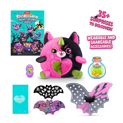 Ovo com Pelúcia Surpresa - Monstercorn - Rainbocorns - Gato - Fun