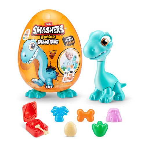 Ovo Smashers - Dino Dig Junior - Brontossauro - Azul - Fun