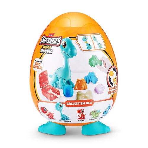 Ovo Smashers - Dino Dig Junior - Brontossauro - Azul - Fun
