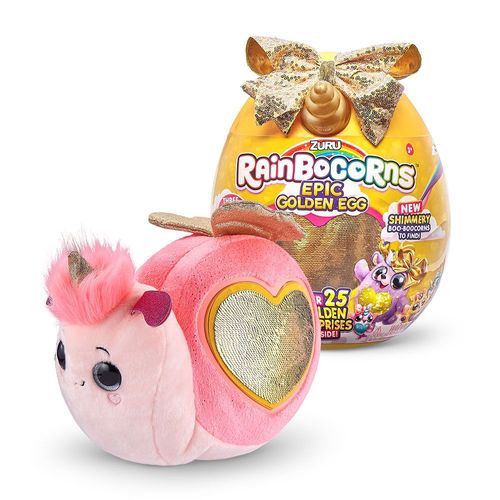 Ovo com Pelúcia Surpresa - Epic Golden Egg - Rainbocorns - Caracol - Fun
