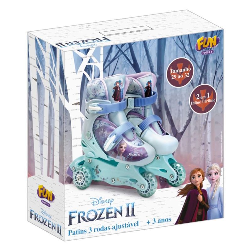 FUCF0091-5---Patins-3-Rodas-Ajustavel---Tamanho-29-a-32---Frozen-2---Fun-2