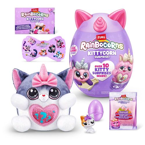Ovo com Pelúcia Surpresa - Kittycorn - Rainbocorns - Rosa - Fun