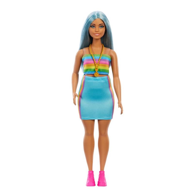 Boneca-Barbie-Fashionista---Cabelo-Azul-e-Vestido-Arco-Iris---218---Mattel-4