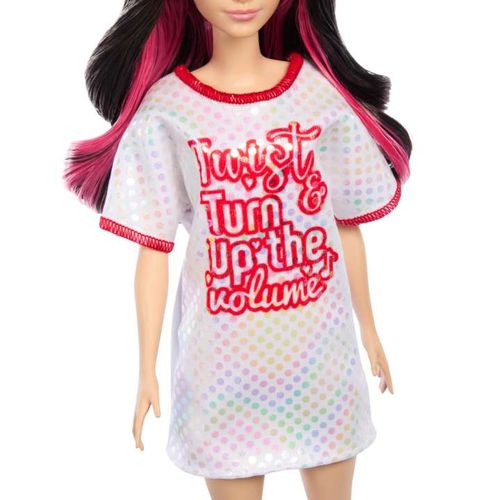 Boneca Barbie Fashionista - Camiseta Longa Estampada - 214 - Mattel