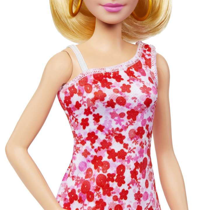 Boneca-Barbie-Fashionista---Vestido-de-Flor-Vermelha---Loira---205---Mattel-3