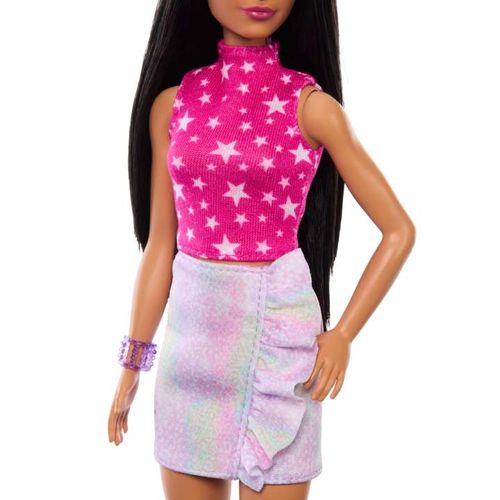 Boneca Barbie Fashionista - Blusa de Estrelas - 215 - Mattel