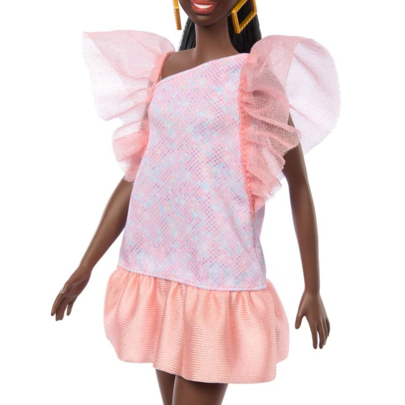 Boneca-Barbie-Fashionista---Vestido-Rosa-e-Laranja---Negra---216---Mattel-3