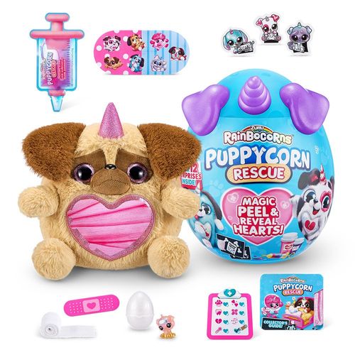 Ovo com Pelúcia Surpresa - Puppycorn Rescue - Rainbocorns - Roxo - Fun