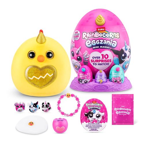 Ovo com Pelúcia Surpresa - Eggzania - Rainbocorns - Dourado - Fun