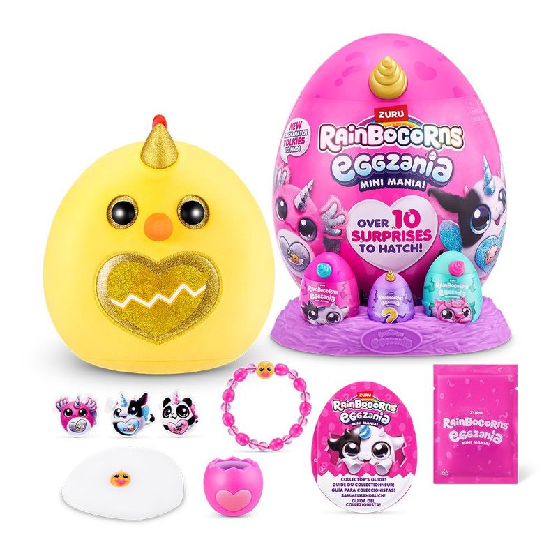 FUNF0149-9-DOURADO---Ovo-com-Pelucia-Surpresa---Eggzania---Rainbocorns---Dourado---Fun-2