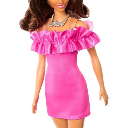 Boneca Barbie Fashionista - Vestido Rosa - 217 - Mattel