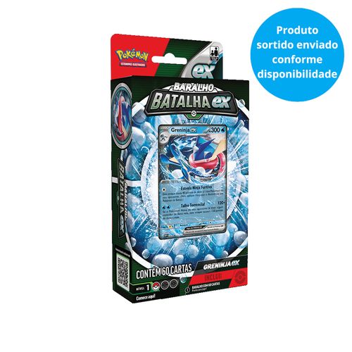 Jogo de Cartas Pokémon - Greninja e Kangaskhan - Batalha EX - Sortido - Copag